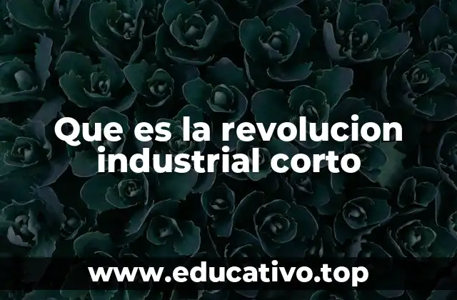 Que es la revolucion industrial corto