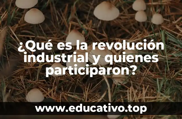 ¿Qué es la revolución industrial y quienes participaron?