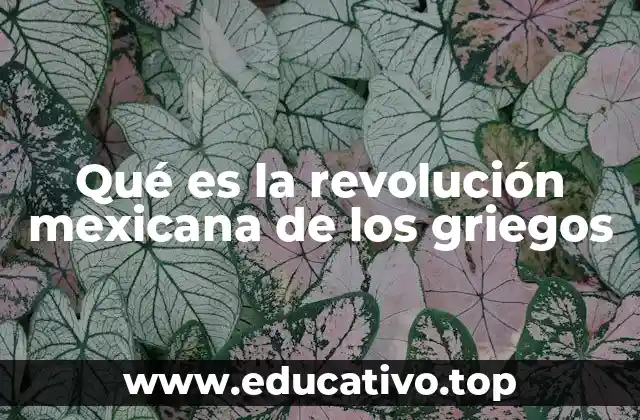 Qué es la revolución mexicana de los griegos