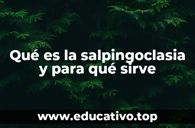 Qué es la salpingoclasia y para qué sirve