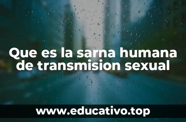 Cómo se transmite la sarna y por qué se considera ETS