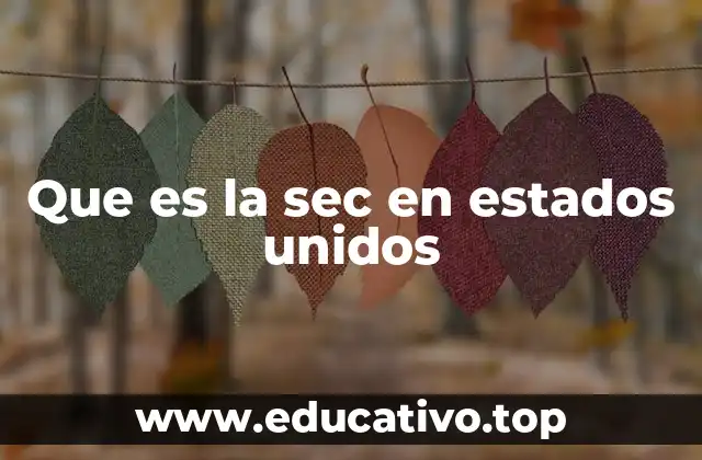 Que es la sec en estados unidos