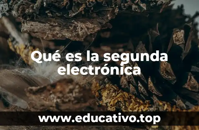 Qué es la segunda electrónica
