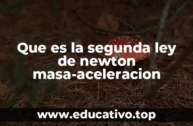 Que es la segunda ley de newton masa-aceleracion