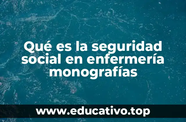 Qué es la seguridad social en enfermería monografías