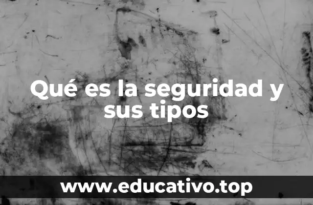 Qué es la seguridad y sus tipos