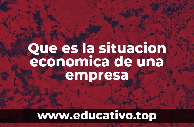 Que es la situacion economica de una empresa