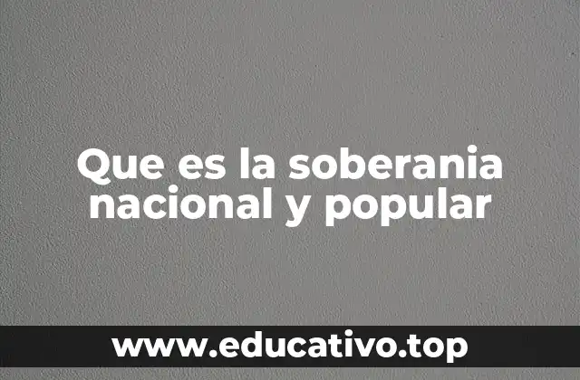 La importancia de la soberanía en la gobernabilidad democrática