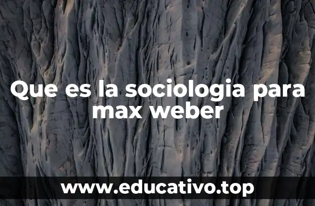 El enfoque de Weber en la acción social