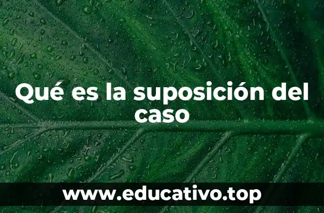 La base lógica detrás de la suposición en el derecho penal