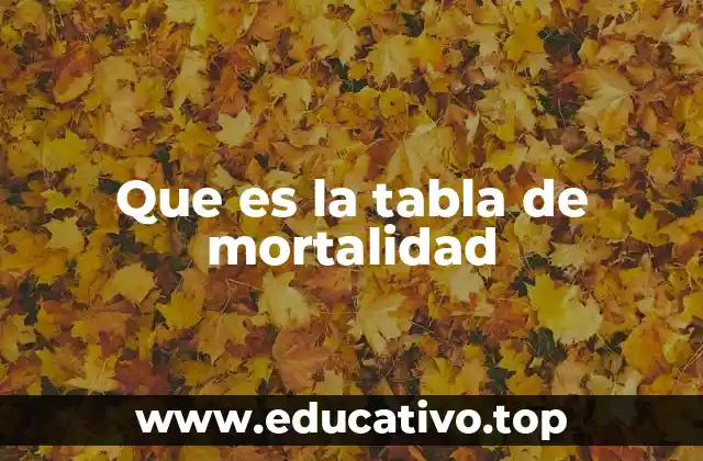 Cómo se utilizan las tablas de mortalidad en la vida real