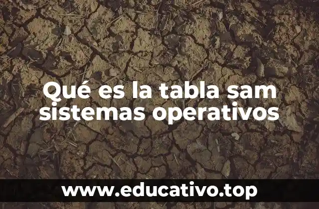 Qué es la tabla sam sistemas operativos
