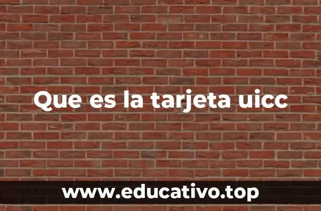 Que es la tarjeta uicc