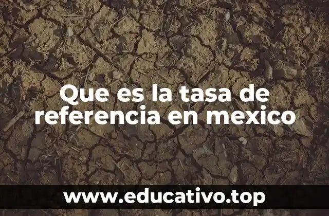 Que es la tasa de referencia en mexico