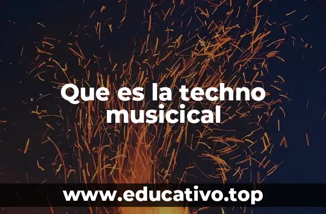 Que es la techno musicical