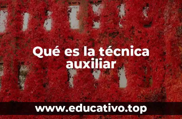 Qué es la técnica auxiliar