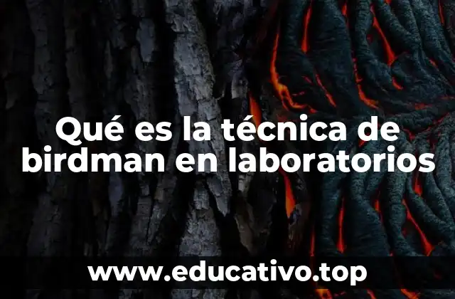 Qué es la técnica de birdman en laboratorios