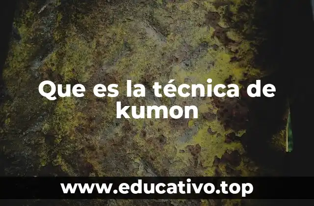 Que es la técnica de kumon