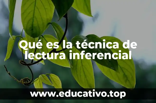 Qué es la técnica de lectura inferencial