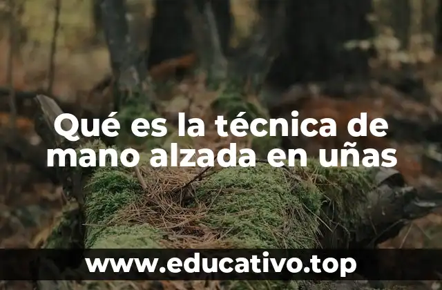 Qué es la técnica de mano alzada en uñas