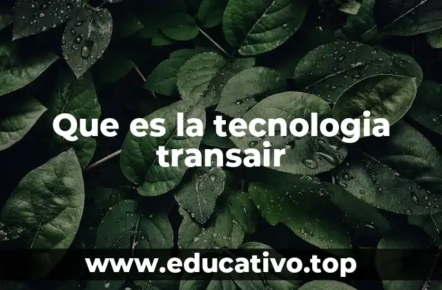 Que es la tecnologia transair