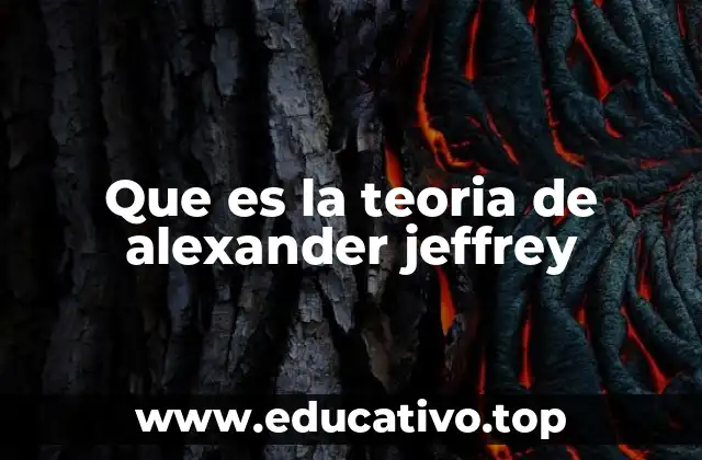 Que es la teoria de alexander jeffrey