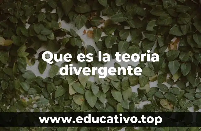Que es la teoria divergente
