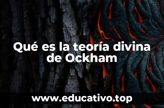 Qué es la teoría divina de Ockham