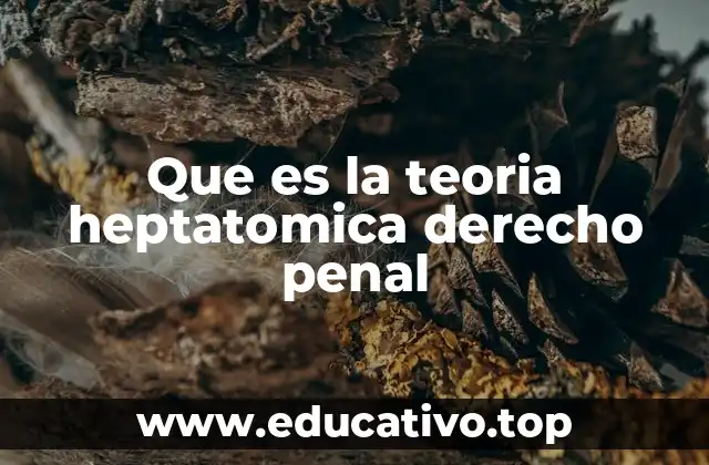 La estructura lógica del delito en la teoría heptatónica