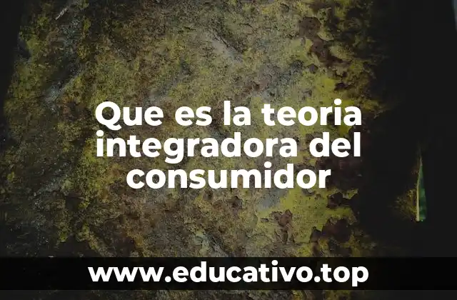 Que es la teoria integradora del consumidor