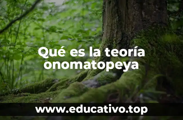 Qué es la teoría onomatopeya