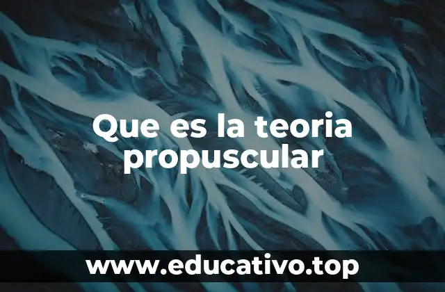 Que es la teoria propuscular