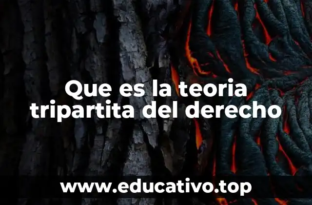 Que es la teoria tripartita del derecho