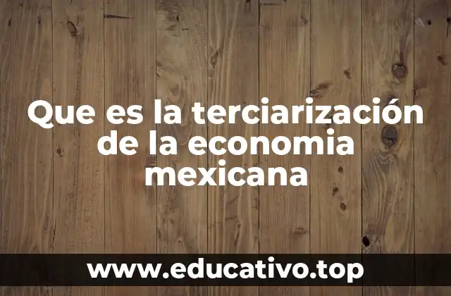 Que es la terciarización de la economia mexicana