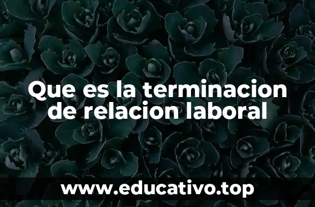 Cómo afecta la terminación de relación laboral a los trabajadores