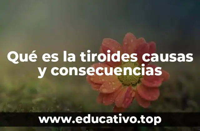 Qué es la tiroides causas y consecuencias