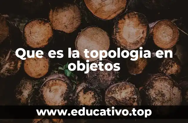 Que es la topologia en objetos