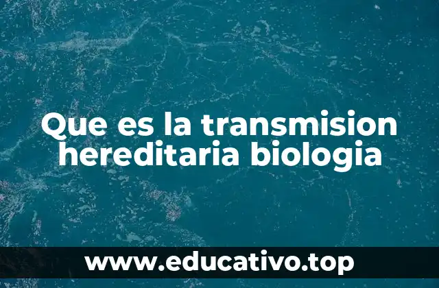 Cómo se produce la transmisión de características genéticas