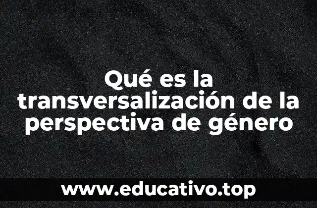 La integración de género en la planificación pública