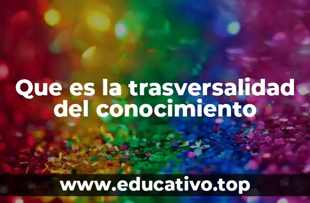 Que es la trasversalidad del conocimiento