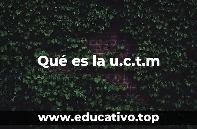 Qué es la u.c.t.m