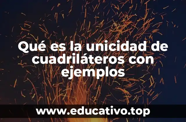 Qué es la unicidad de cuadriláteros con ejemplos