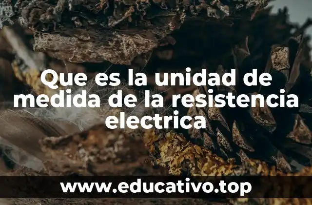 Que es la unidad de medida de la resistencia electrica