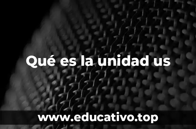 Qué es la unidad us