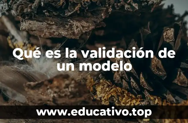 Qué es la validación de un modelo