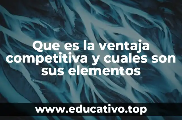 Que es la ventaja competitiva y cuales son sus elementos