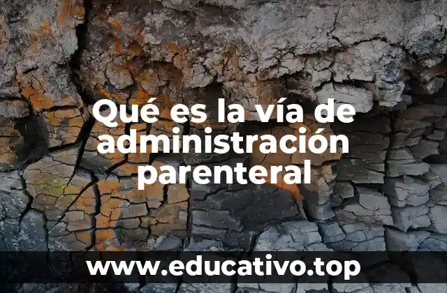 Qué es la vía de administración parenteral
