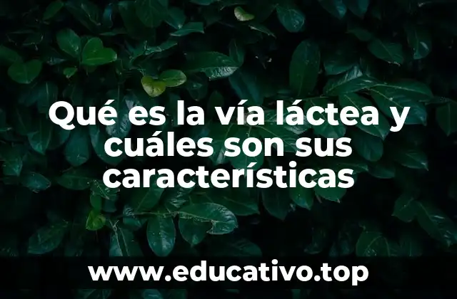Qué es la vía láctea y cuáles son sus características