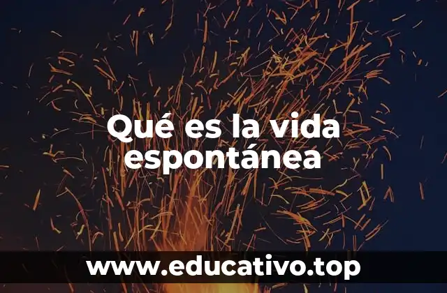 Qué es la vida espontánea