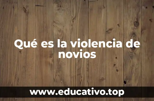 Qué es la violencia de novios